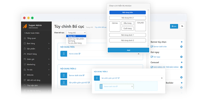 Giao diện website