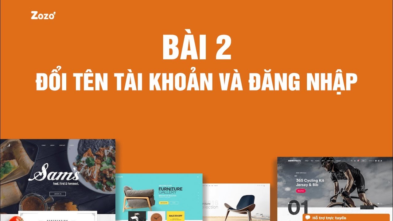 2. Đổi tên tài khoản và đăng nhập
